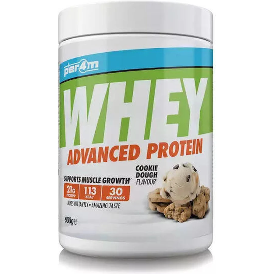 Per4m Whey Whey Whey Advanced Protein Сироватковий протеїн зі смаком бісквітного тіста 900гр: ціни та характеристики