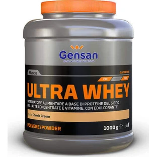 Gensan Ultra Whey Protein Сироватковий протеїн без глютену зі смаком печива та вершків 1 кг