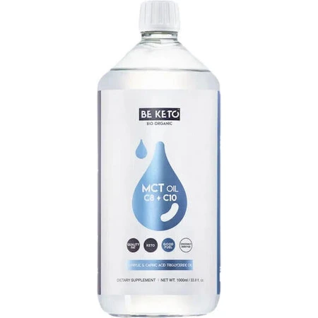 BeKeto MCT Oil C8 + C10 Добавка для пам'яті 1000мл Кокосовий горіх: ціни та характеристики
