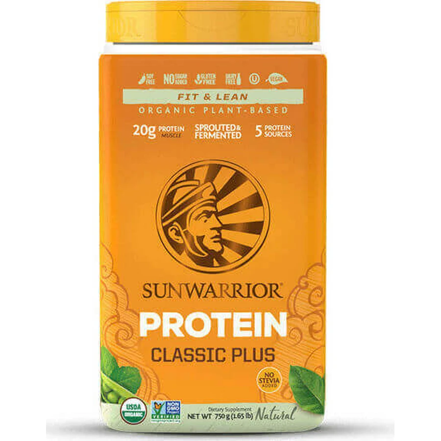 Sunwarrior Classic Plus Органический рисовый протеин без глютена и лактозы с натуральным вкусом 750 гр.: цены и характеристики