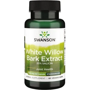 Swanson Maximum Strength White Willow Joint Health Supplement 60 caps