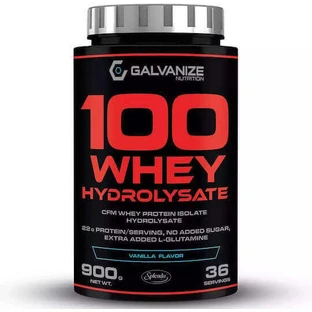 Galvanize Nutrition 100 Whey Hydro Zero сироватковий протеїн з нульовим вмістом сироватки зі смаком ванілі 900гр
