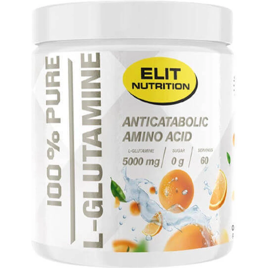 Elit Nutrition L-глютамин 300 гр оранжевый: цены и характеристики