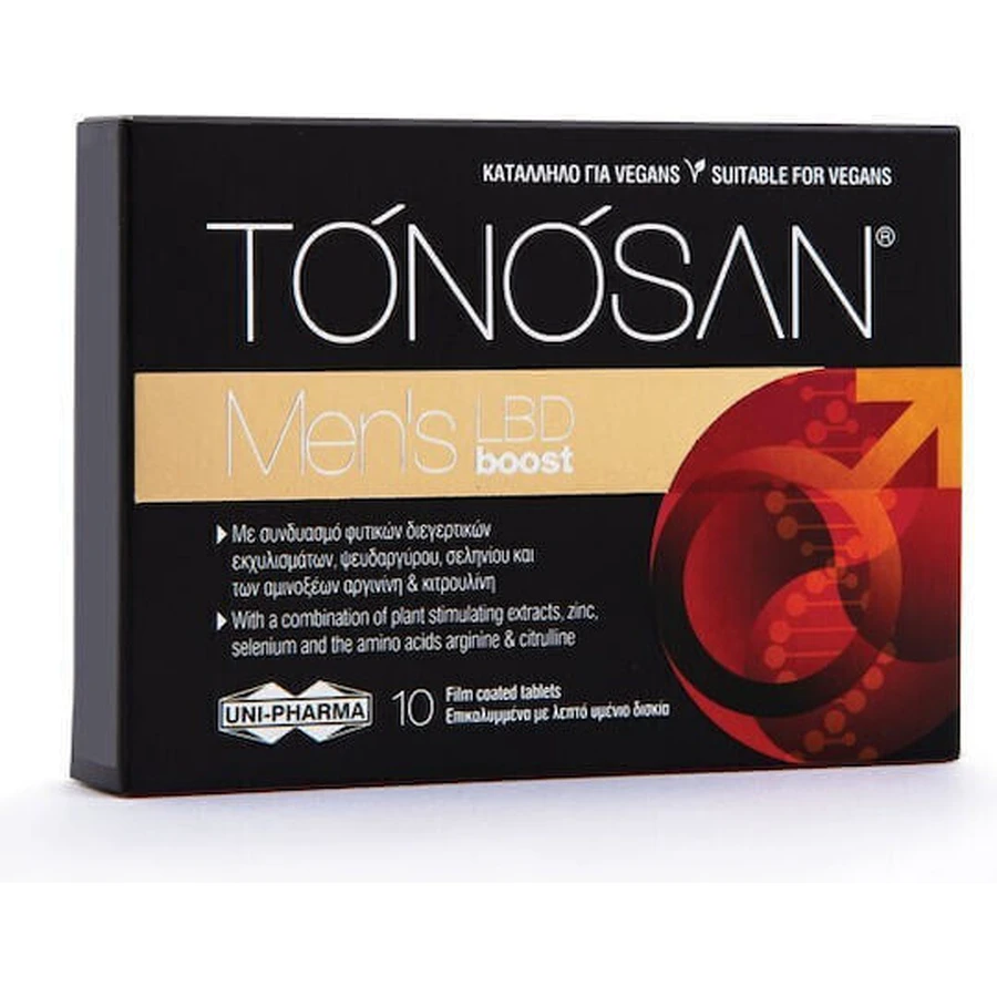 UNI-PHARMA Tonosan Men's LBD Boost Libido & Testosterone Boosting Supplement 10 caps: цены и характеристики