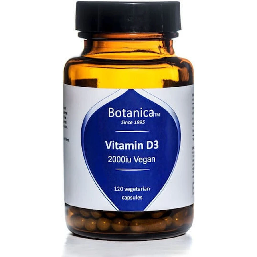 Botanica Витамин D3 для укрепления иммунной системы и здоровья яиц 2000iu 120 растительных капсул: цены и характеристики