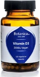 Botanica Vitamin D3 Вітамін для зміцнення імунної системи та здоров'я яєць 2000iu 120 рослинних капсул