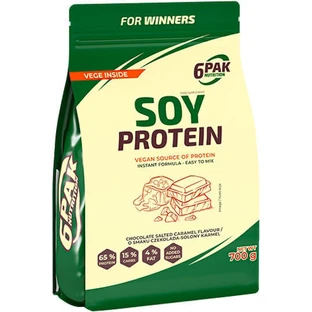 6Pak Nutrition Безлактозный соевый протеин со вкусом соленой карамели Шоколад 700 гр.