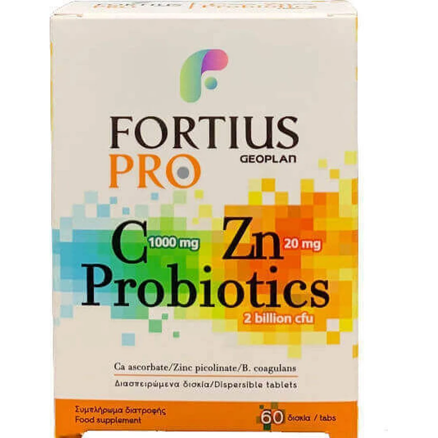 Geoplan Nutraceuticals Фортіус Про Імунна добавка для підвищення імунітету 60 таб.: ціни та характеристики