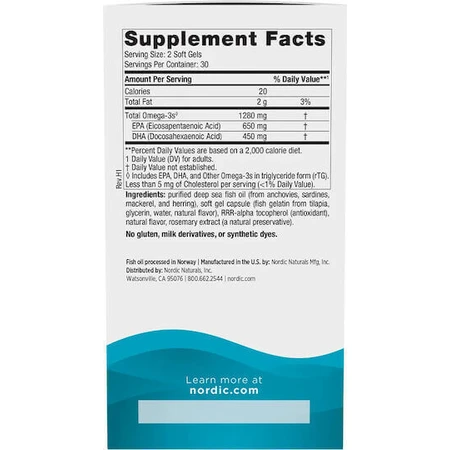 Nordic Naturals Ultimate Omega 1280 мг 60 м'яких гелів Лимон: ціни та характеристики
