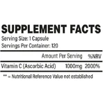 tbJp Vit-C Вітамін для підтримки імунітету, шкіри та антиоксидантної дії 1000 мг 120 капс.: ціни та характеристики