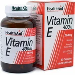 Health Aid Вітамін Е Вітамін для шкіри та антиоксидантної дії 400iu 268мг 60 рослинних капсул: ціни та характеристики