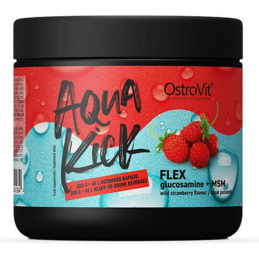 OstroVit Aqua Kick Advanced Hydration Flex добавка для здоров'я суглобів 300гр полуниця: ціни та характеристики