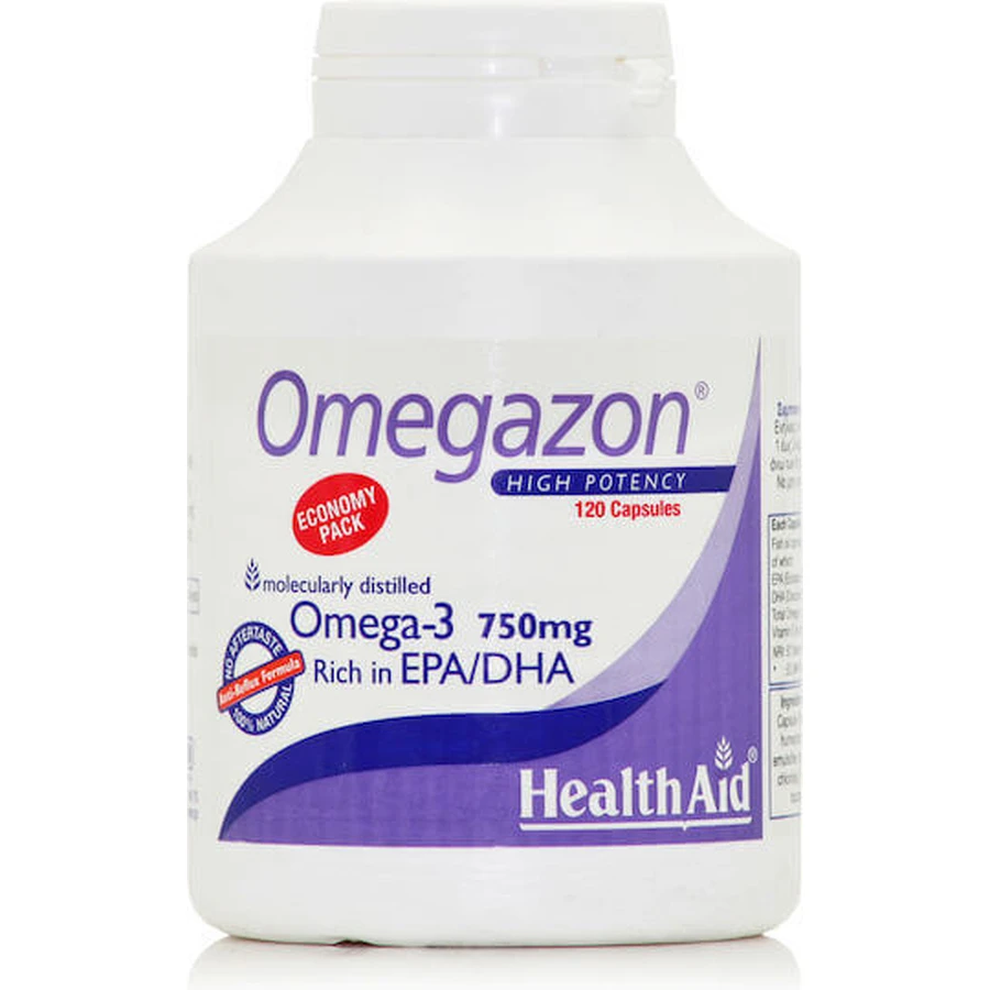 Health Aid Omegazon Fish Oil 750mg 120 caps Unflavoured: цены и характеристики