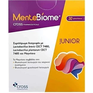 Cross Pharmaceuticals MenteBiome Junior Спеціальна харчова добавка 30 пакетиків