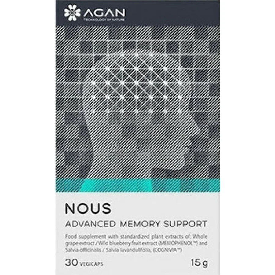 Agan Nous Advanced Memory Support Memory Supplement 30 растительных капсул: цены и характеристики