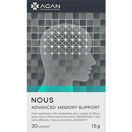 Agan Nous Advanced Memory Support Memory Supplement 30 растительных капсул: цены и характеристики
