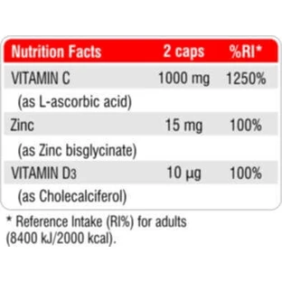 Fit & Shape Vitamin C Plus Полівітамінний комплекс для енергії, зміцнення імунітету та здоров'я я яєць 1000 мг 60 капс.