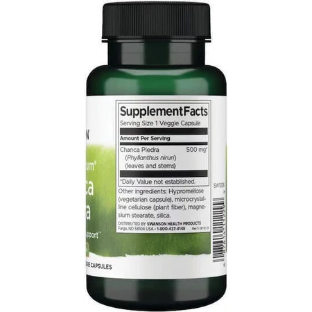 Swanson Chanca Stone Phyllanthus Niruri 500 мг 60 растительных капсул: цены и характеристики