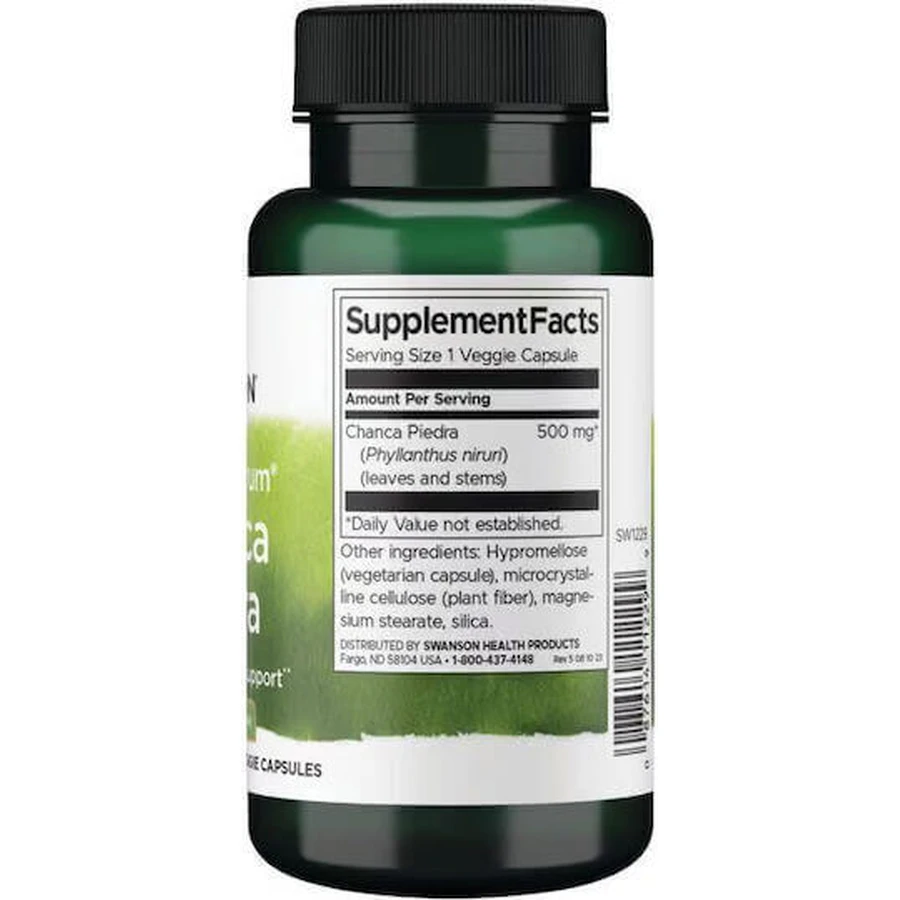 Swanson Chanca Stone Phyllanthus Niruri 500 мг 60 растительных капсул: цены и характеристики