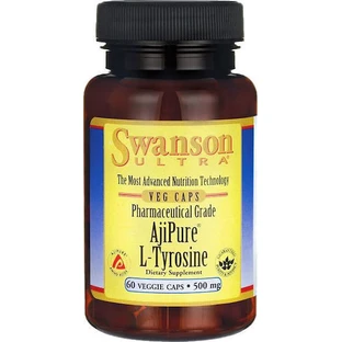Swanson Ajipure L-Tyrosine 500mg 60 травяных капсул