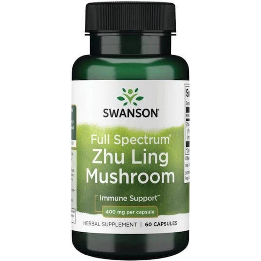 Swanson Full Spectrum Zhu Ling Mushroom 400mg Immune Boosting Supplement 60 caps: цены и характеристики