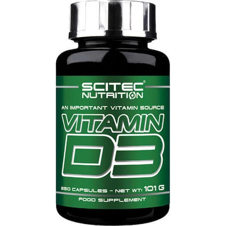 Scitec Nutrition Витамин D 3 для поддержки иммунитета и здоровья яиц 480iu 12mcg 250 капс: цены и характеристики
