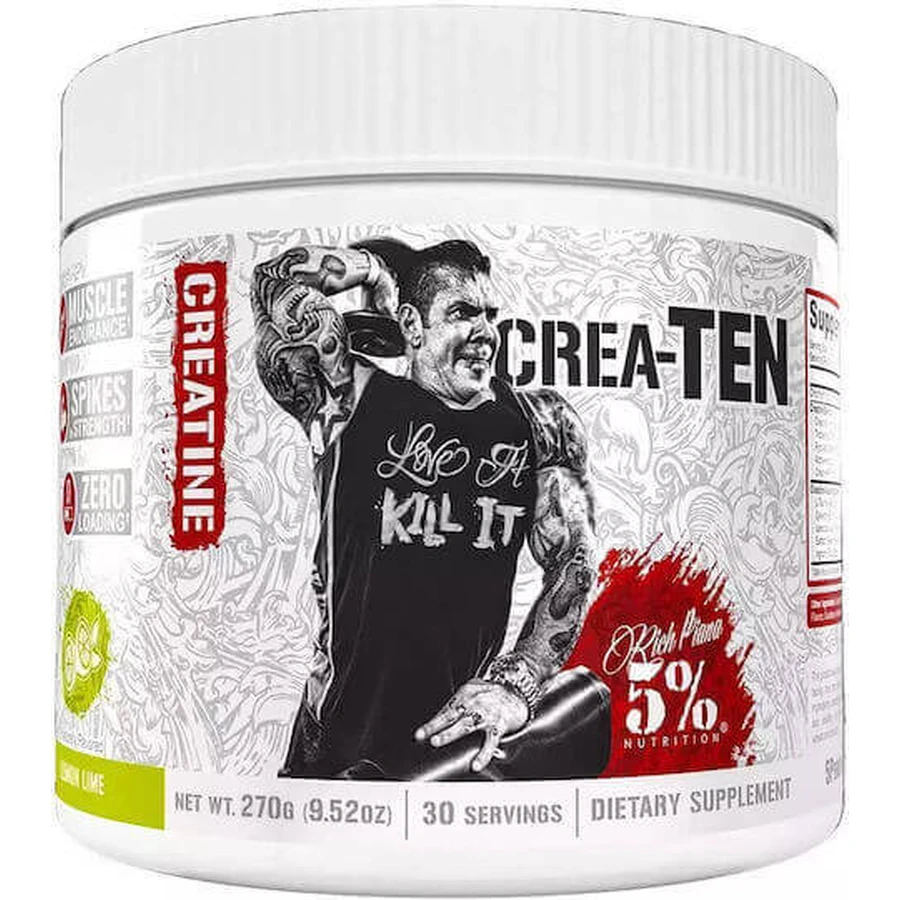 Rich Piana 5% Nutrition 5% Crea-ten Lemon Lime 231гр: ціни та характеристики