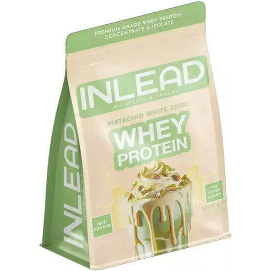 Inlead Nutrition Сывороточный протеин Сывороточный протеин со вкусом фисташек и белого шоколада 1 кг: цены и характеристики