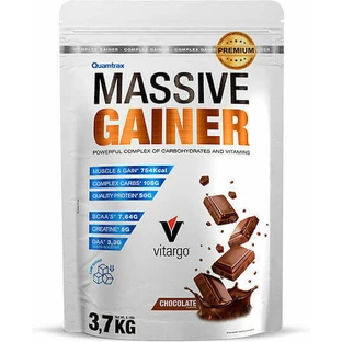 Quamtrax Nutrition Преміум Гейнер преміум-класу Vitargo зі смаком шоколаду 3,7 кг