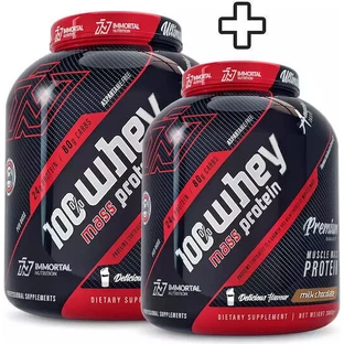 Immortal Nutrition 100% Whey Mass Protein 100% Whey Mass Protein Сироватковий протеїн зі смаком шоколаду з молоком 3х2кг
