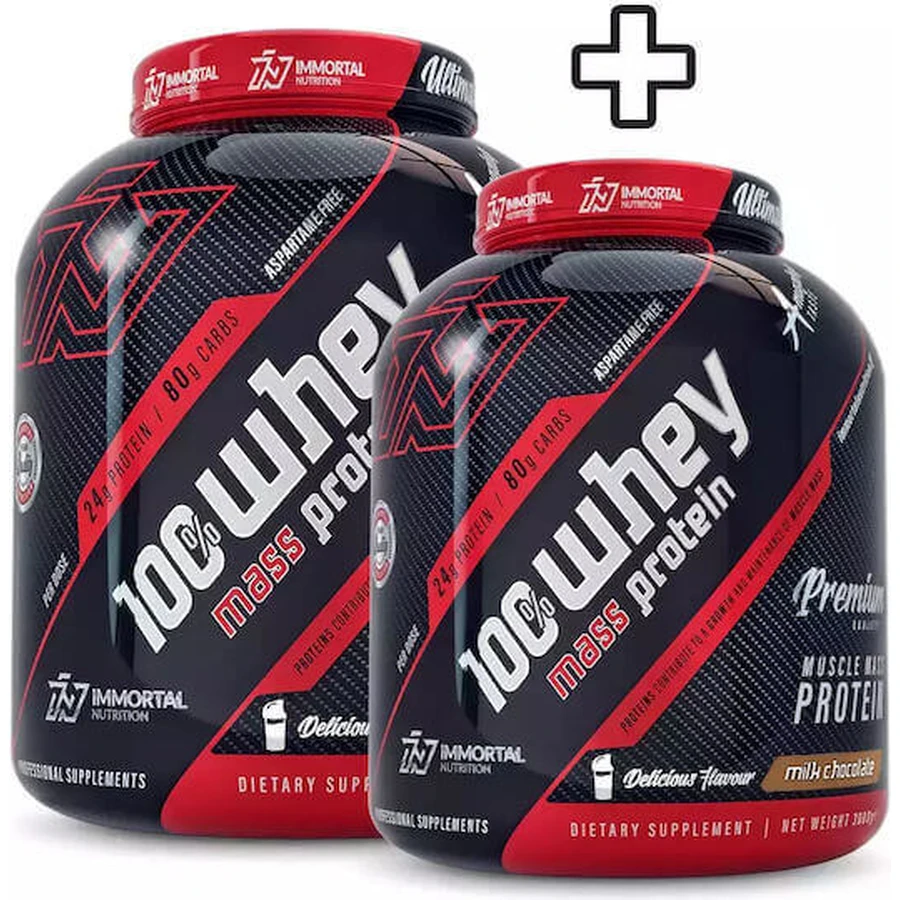 Immortal Nutrition 100% Whey Mass Protein 100% Whey Mass Protein Сироватковий протеїн зі смаком шоколаду з молоком 3х2кг: ціни та характеристики