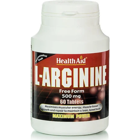 Health Aid L-Arginine 60 таблеток без вкуса: цены и характеристики