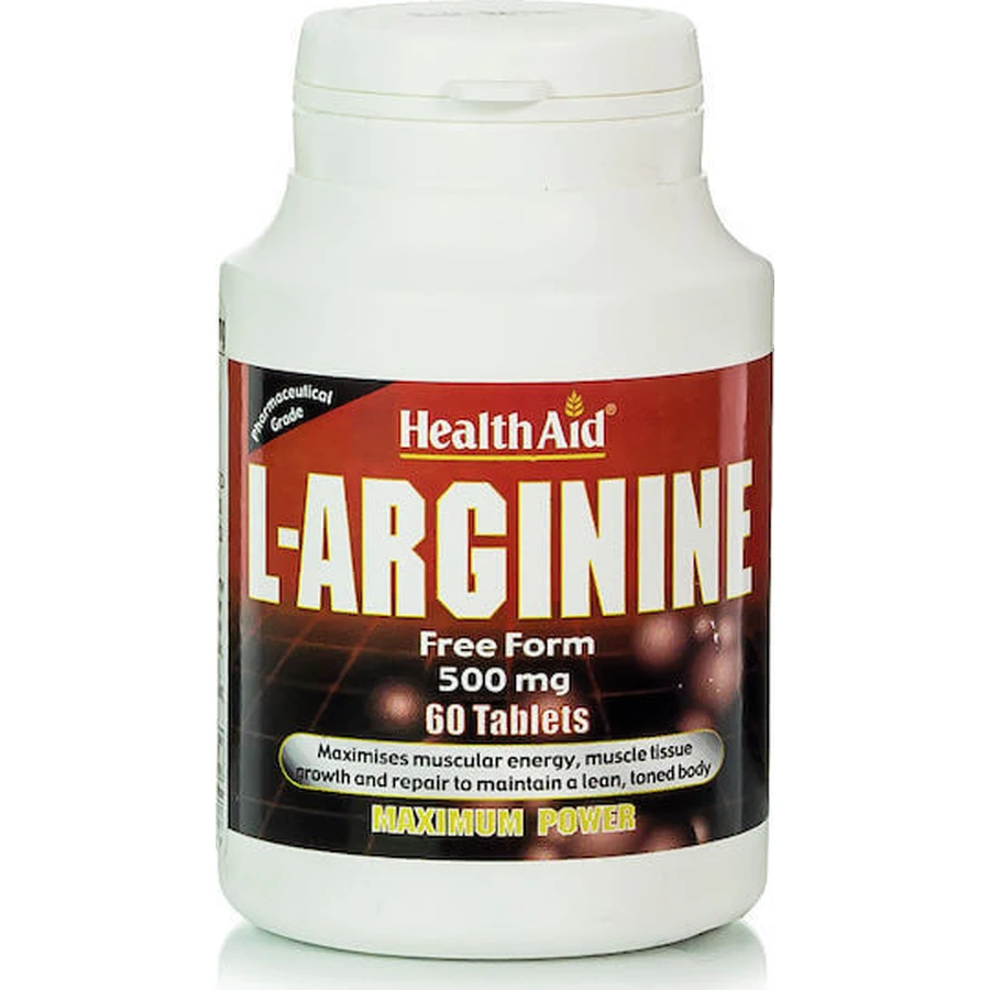 Health Aid L-Arginine 60 таблеток без вкуса: цены и характеристики