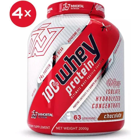 Immortal Nutrition 100% Whey Protein Immortal Nutrition 100% Whey Protein со вкусом шоколада 4x2 кг: цены и характеристики