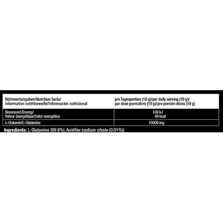 Body Attack 100% Pure L-Glutamine 400gr Unflavoured: цены и характеристики