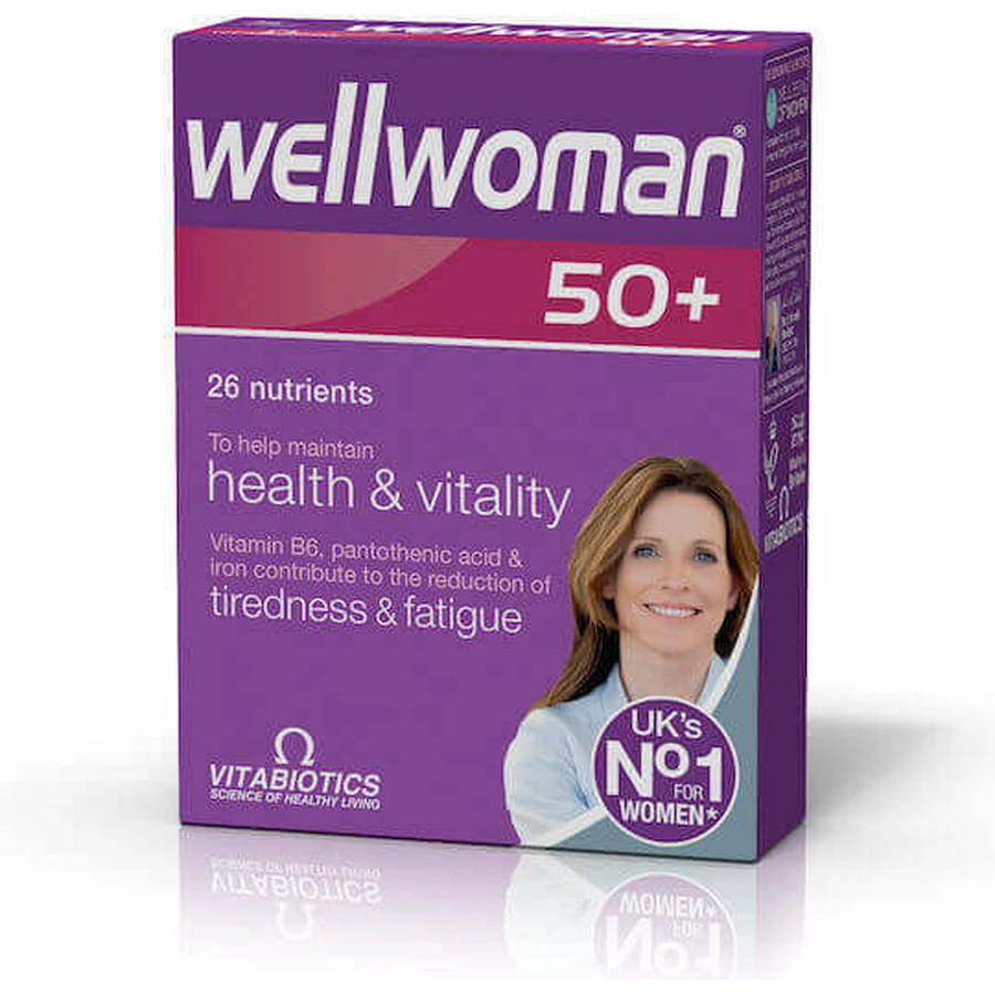 Вітабіотики Wellwoman 50+ в період менопаузи добавка 30 таб.: ціни та характеристики