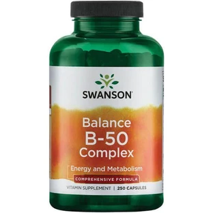 Swanson Balance B-50 Витаминный комплекс для поддержания энергии, иммунитета и нервной системы 250 капс