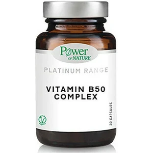 Power Of Nature Platinum Range Vitamin B50 Комплексний вітамін для зміцнення енергії, імунітету та нервової системи 30 капс.