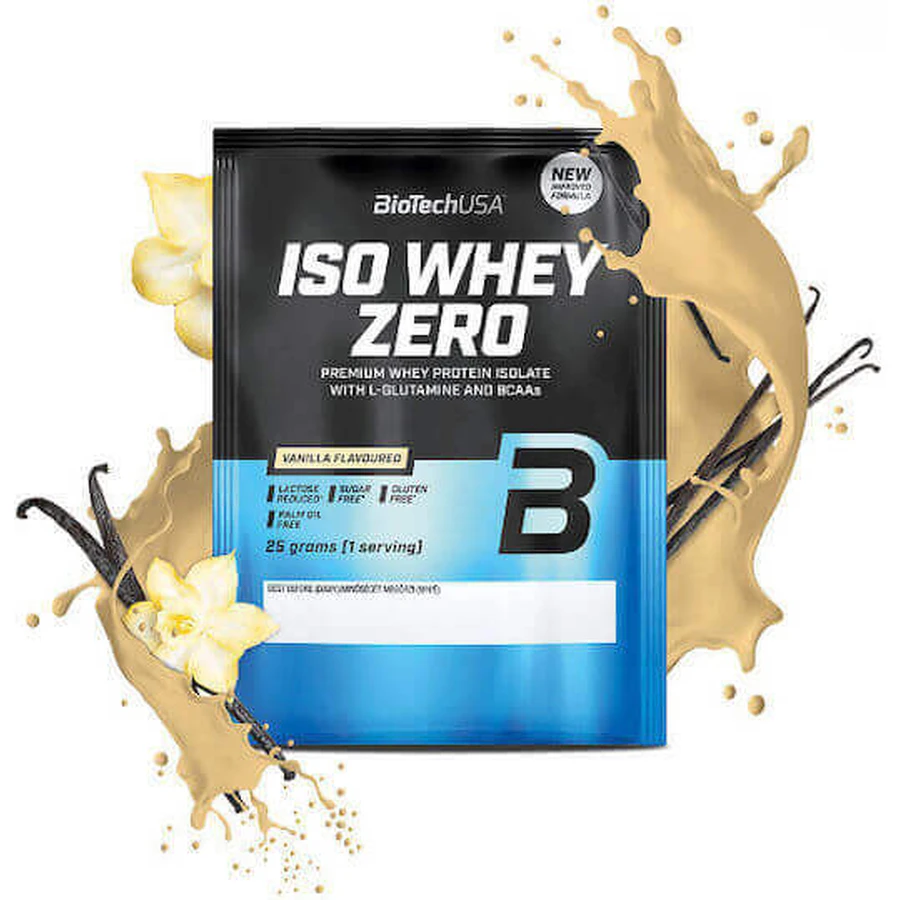 Biotech USA Iso Whey Zero Lactose Reduced Whey Protein Gluten Free с ванильным вкусом 25гр: цены и характеристики