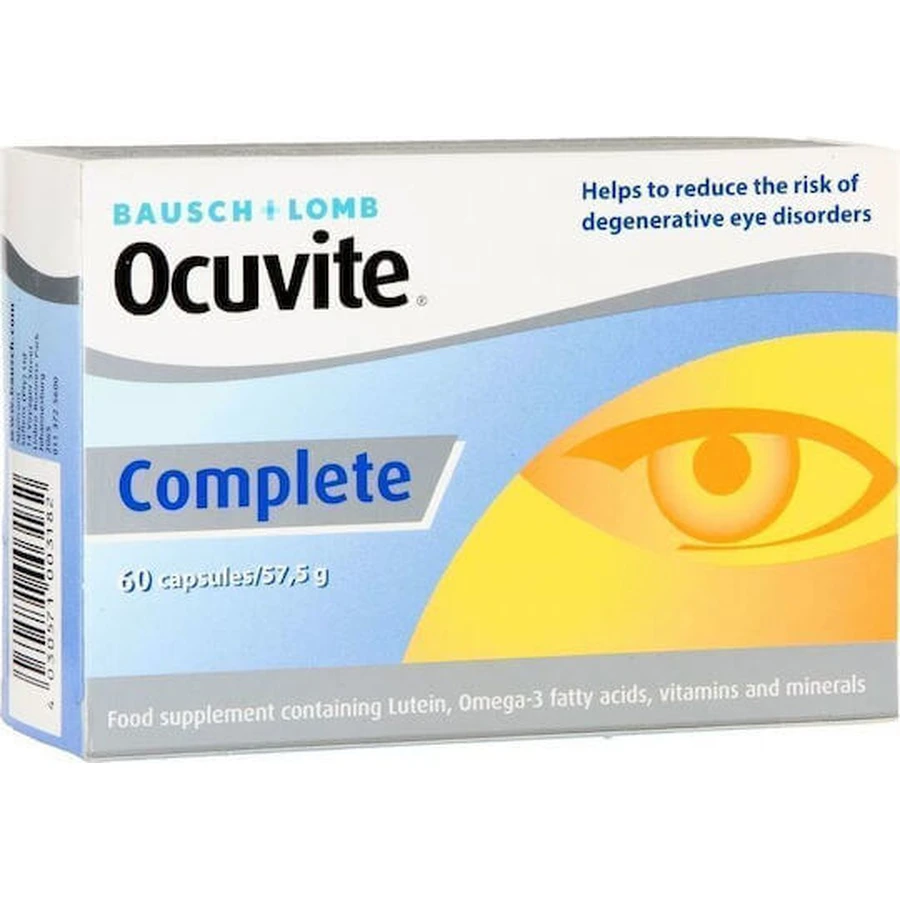 Bausch & Lomb Ocuvite Complete Спеціальна дієтична добавка 60 таб.: ціни та характеристики