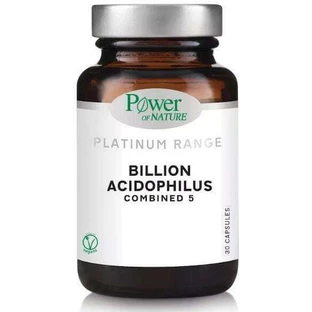 Power Of Nature Platinum Range Платиновый ряд Миллиард Ацидофилус Комбинированный 5 Пробиотик 30 капс