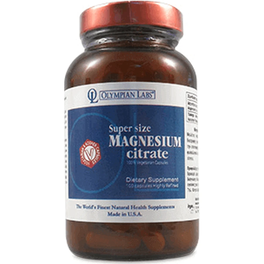 Olympian Labs Magnesium Citrate 100 Capsules Herbal: цены и характеристики