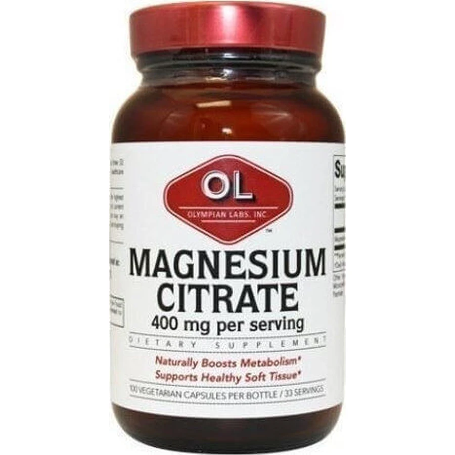 Olympian Labs Magnesium Citrate 100 Capsules Herbal: цены и характеристики