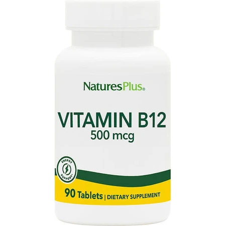 Nature's Plus Вітамін В12 Вітамін для здоров'я нервової системи 500мкг 90 таблеток: ціни та характеристики