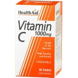 Health Aid Витамин C Витамин для поддержки иммунитета, кожи и антиоксидантного действия 1000 мг Апельсин 30 жевательных таблеток