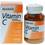 Health Aid Витамин C Витамин для поддержки иммунитета, кожи и антиоксидантного действия 1000 мг Апельсин 30 жевательных таблеток: цены и характеристики