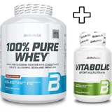 Biotech Usa 100% Pure Whey 2270g Black Bisquit та Biotech Usa Vitabolic 30 таблеток в індивідуальній упаковці