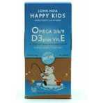 John Noa Happy Kids Омега 3/6/9 D3 Plus підходить для дітей 90 желейних цукерок Помаранчеві: ціни та характеристики