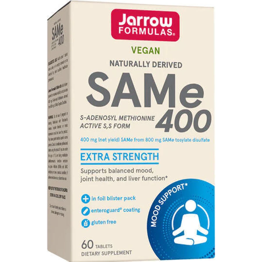 Jarrow Formulas SAMe 400 Противотревожная добавка 60 табл.: цены и характеристики