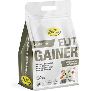 Безлактозний гейнер Elit Nutrition зі смаком карамелі та ванілі 5 кг